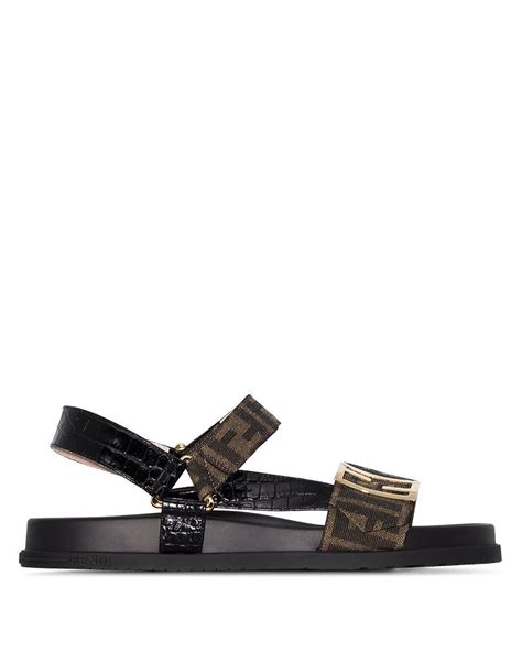 fendi trek logo-strap sandals|fendi clothing australia.